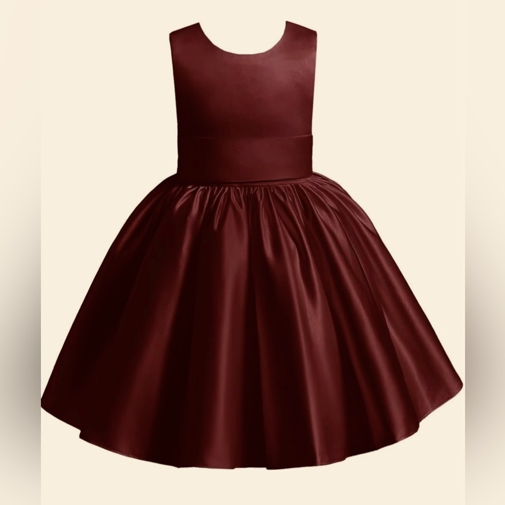 Elegant Burgundy Sleeveless Dress